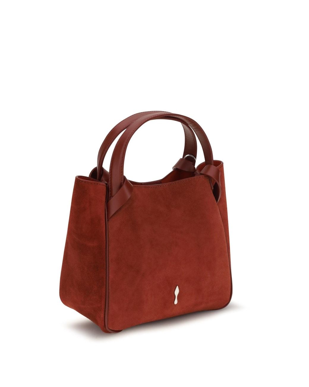 Christian Louboutin Red Mini Bettina Suede Tote Empire