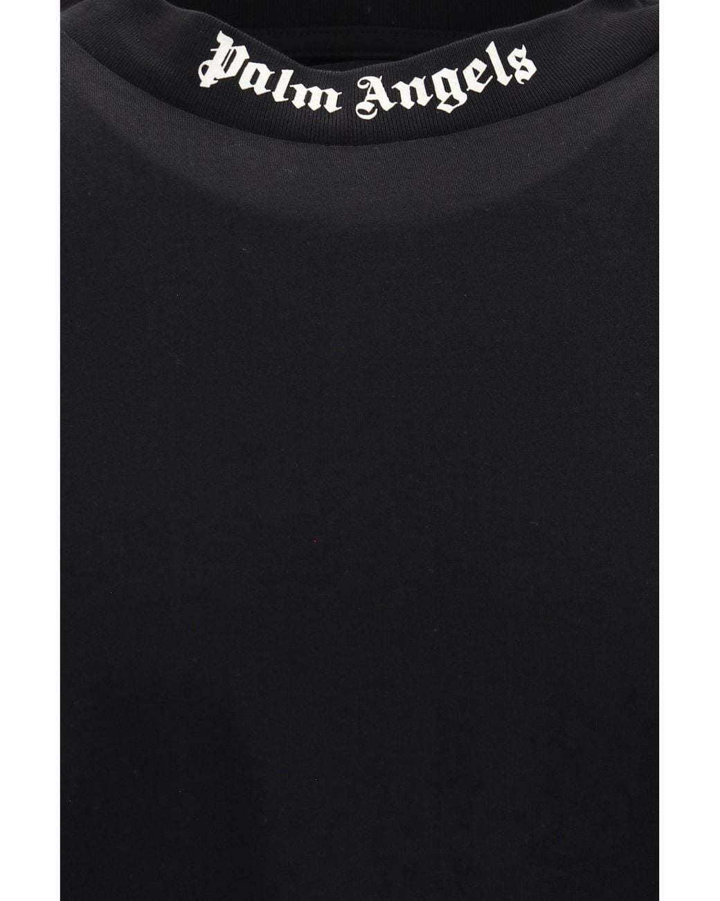 Palm Angels Black Classic T-Shirt With Oversized Back Logo for men
