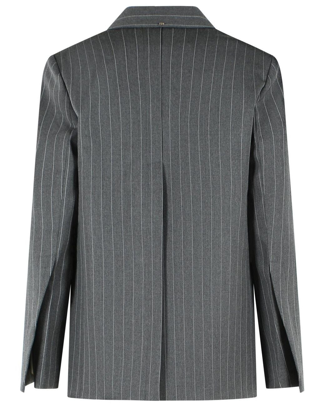 Sportmax Gray 'Lepre' Tailored Blazer Medium Wool