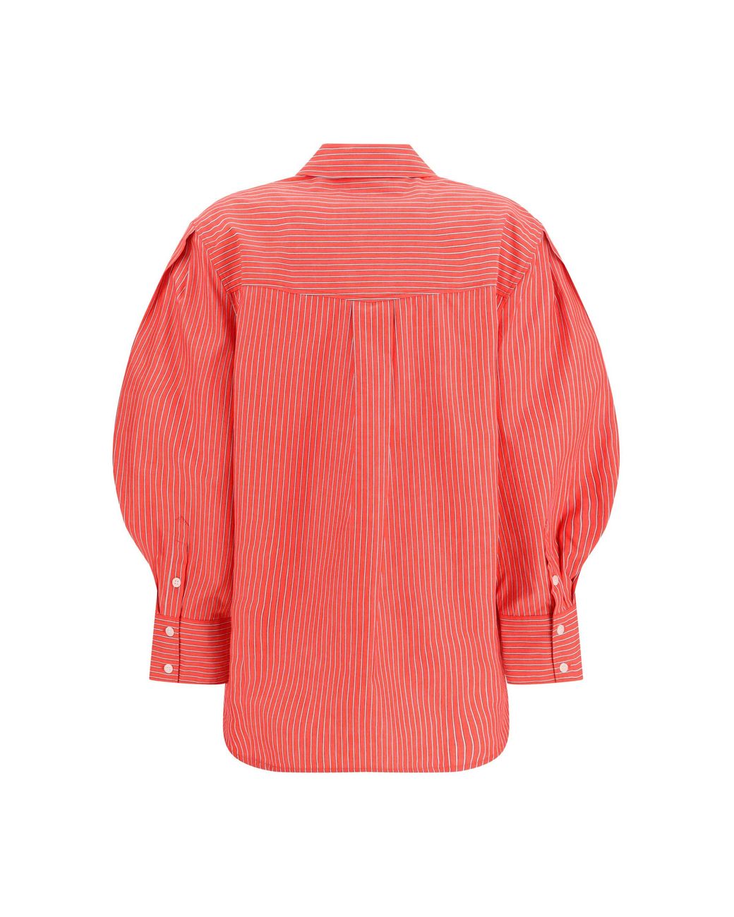 Ganni Pink Striped Cotton Shirt
