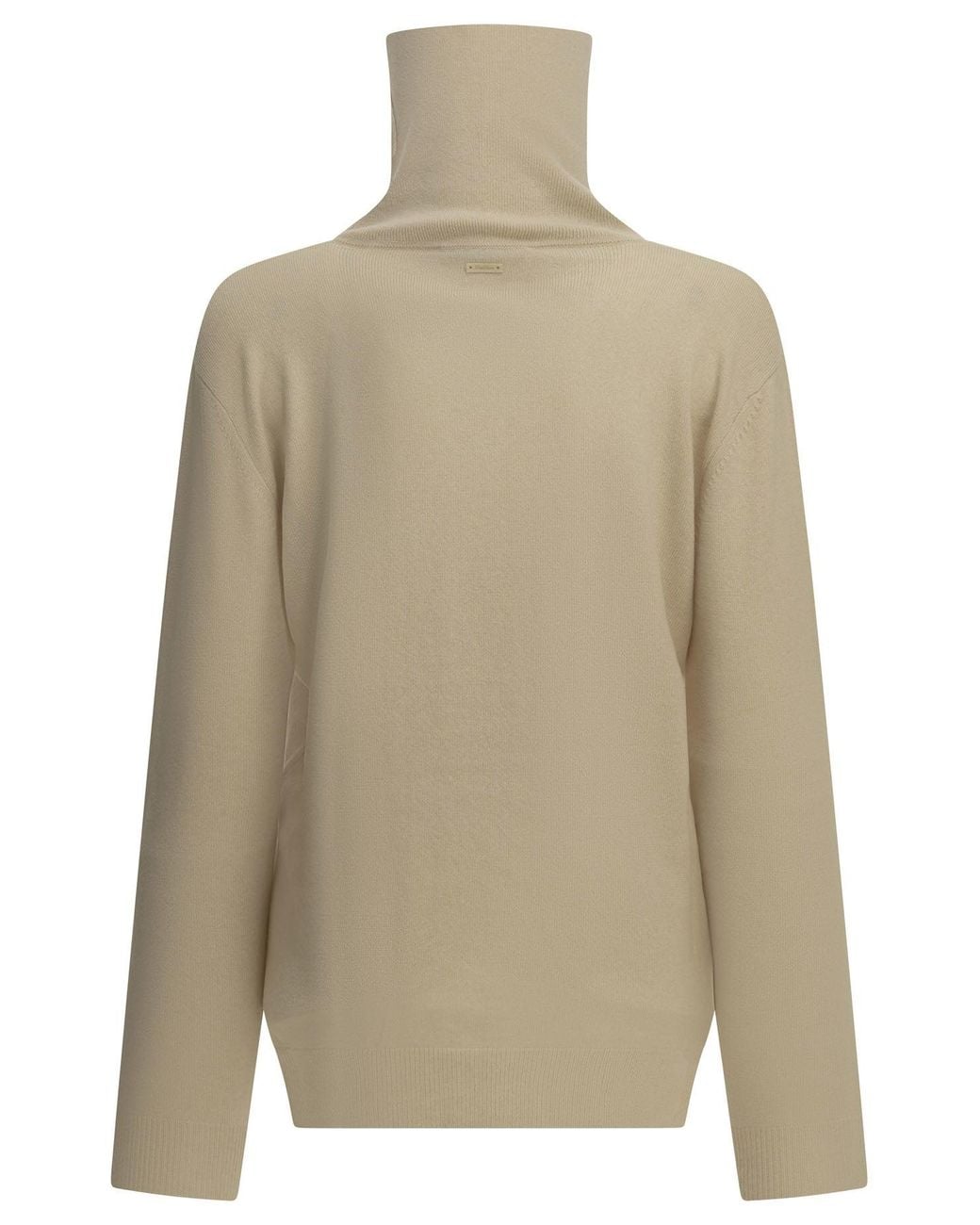 Max Mara Natural Wool And Cashmere Turtleneck Sweater
