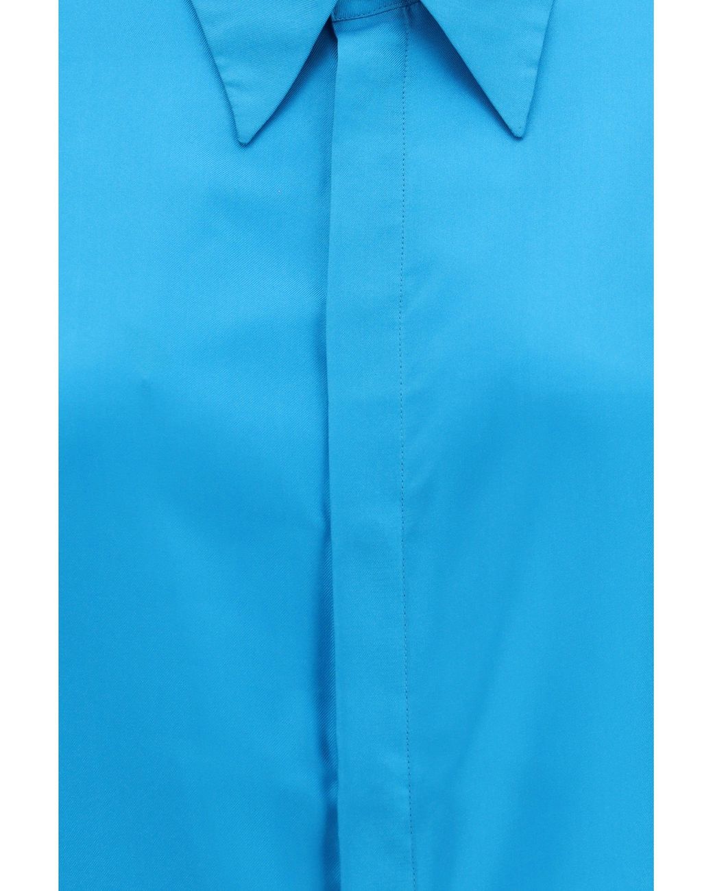 Sa Su Phi Blue Petit Silk Shirt Ciano