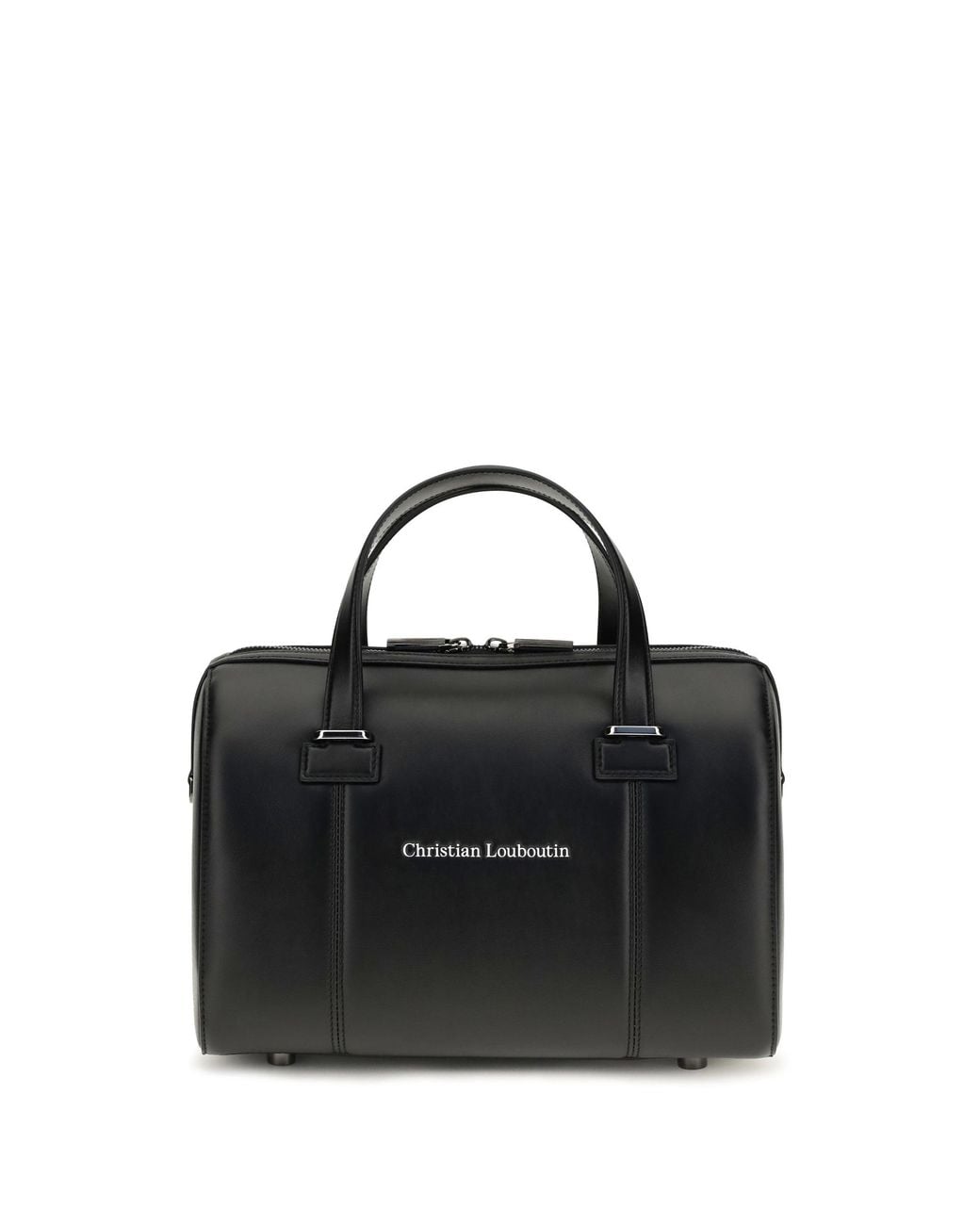 Christian Louboutin Black Small Tactical Leather Handbag for men