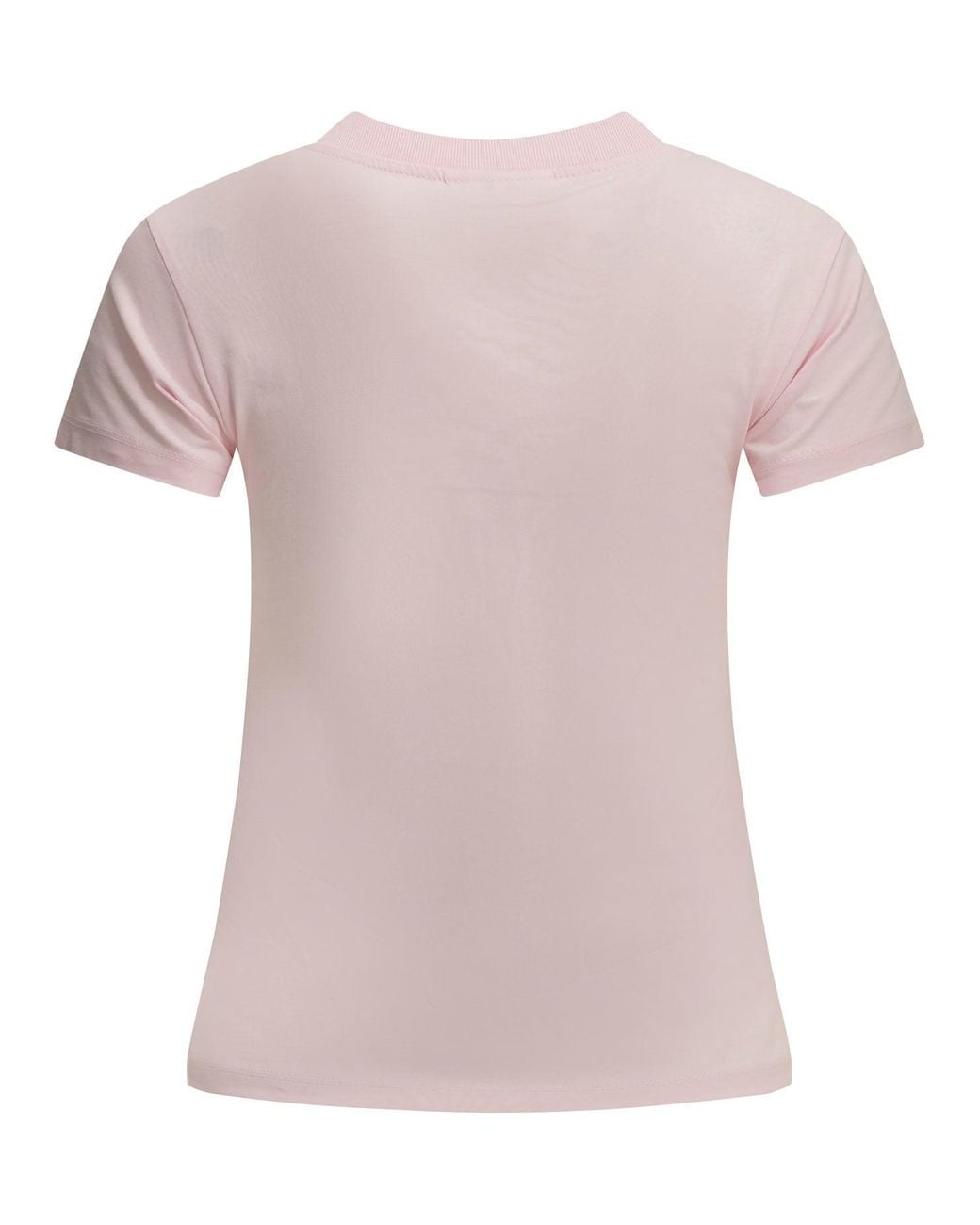 Ganni Pink "Forest Teddy" Crew-Neck T-Shirt