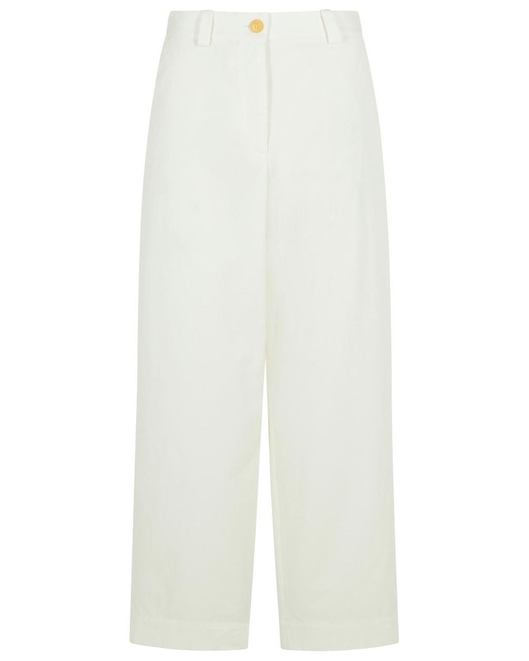 Khaite White Gari' Cotton Pants