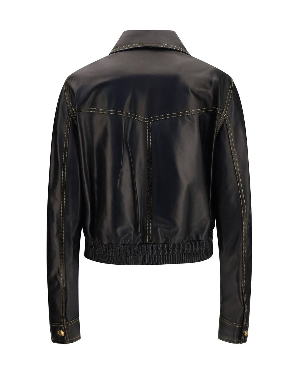Versace Black Nappa Leather Jacket