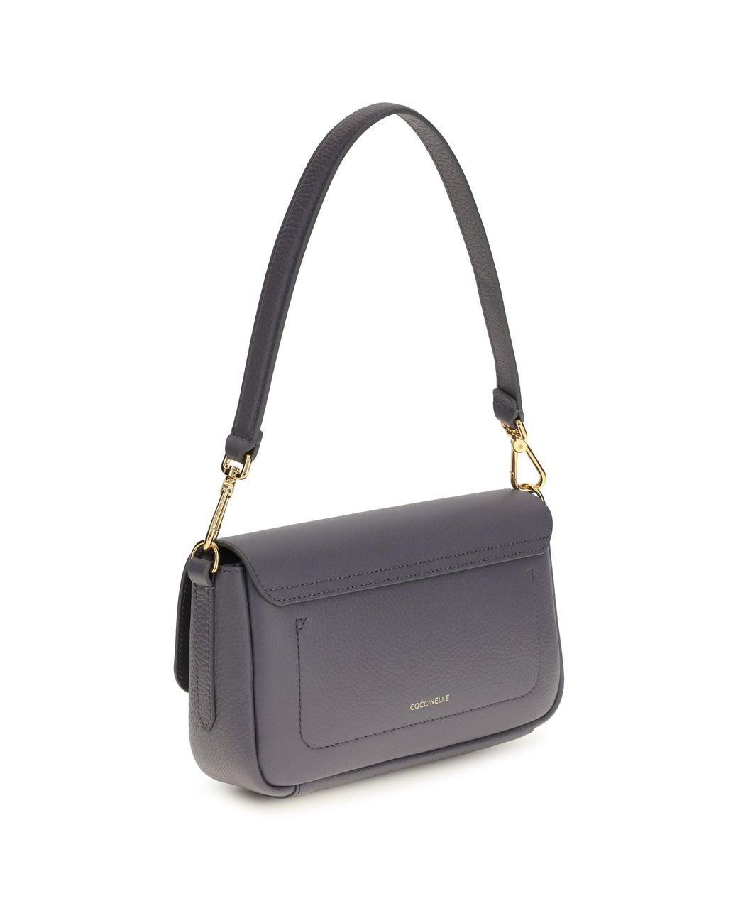 Coccinelle White C-Me Lock Medium Shoulder Bag Stove