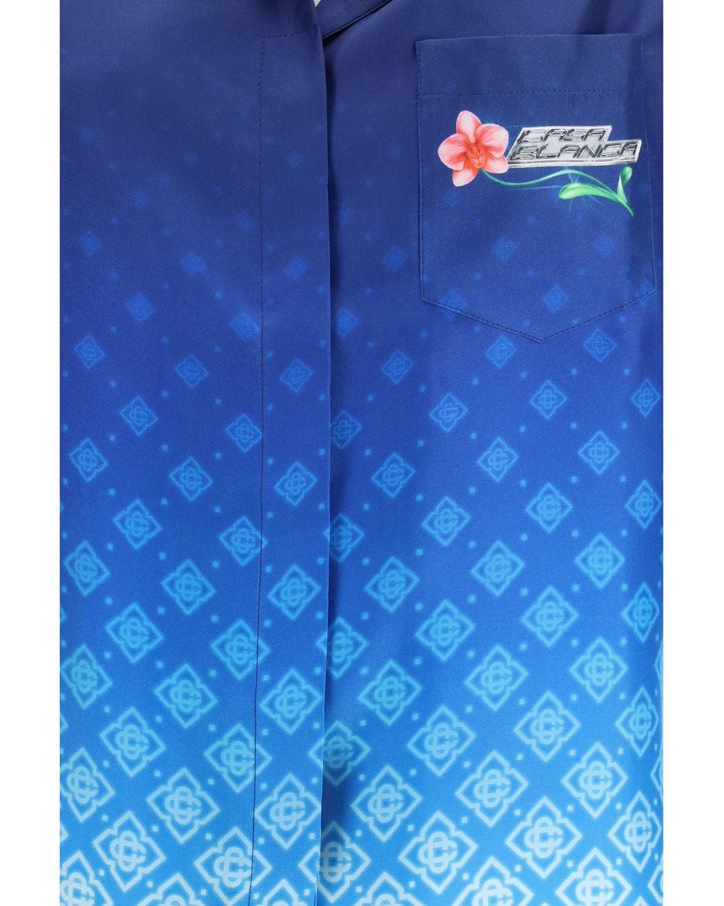 Casablanca Blue Orchid Logo Shirt