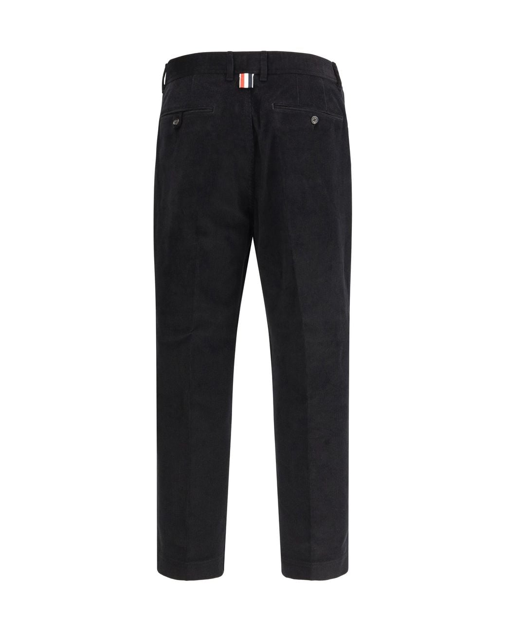 Thom Browne Black Corduroy Chino Pants for men