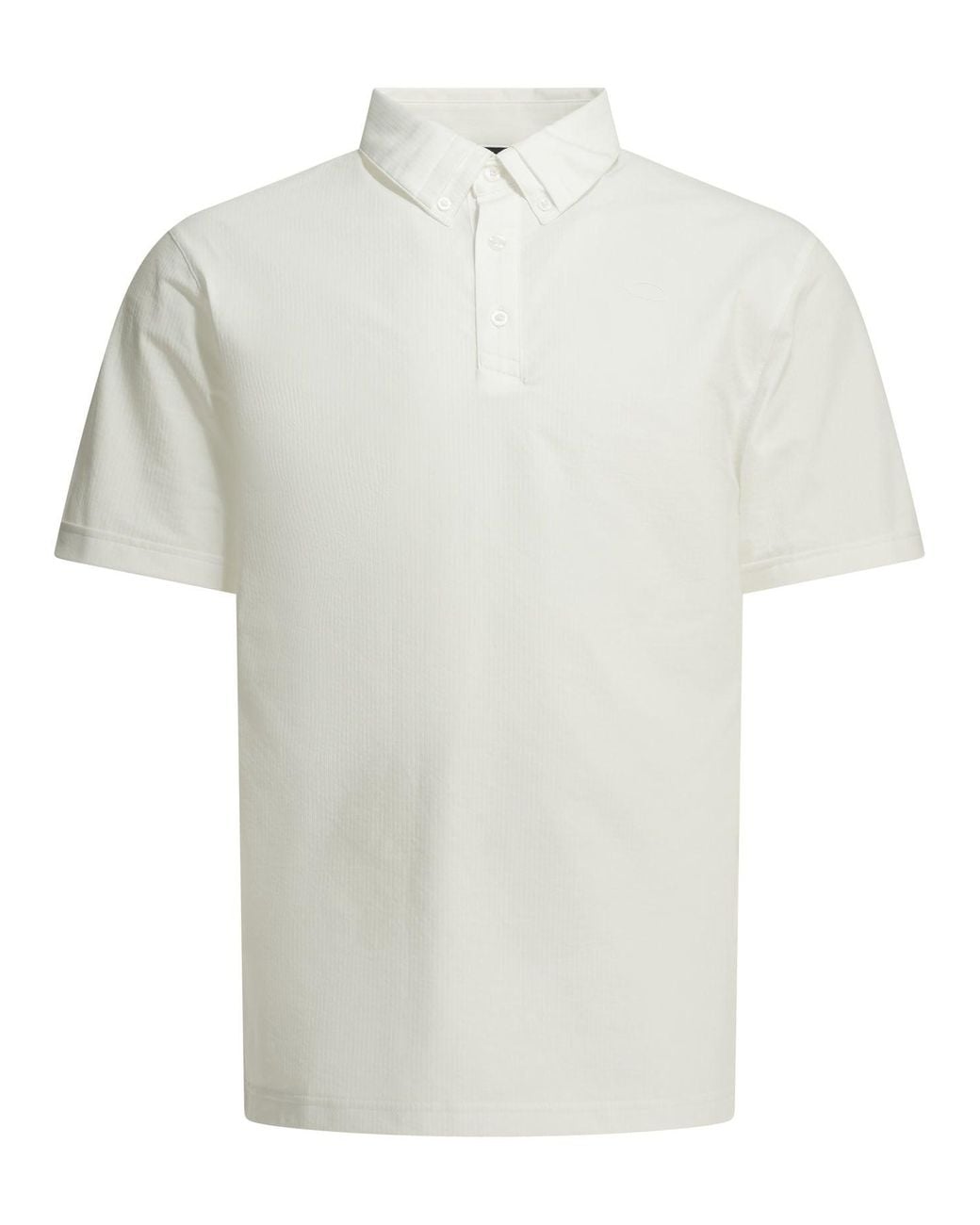 Oakley White "O-Synk Pack Seersucker 2.0" Polo Shirt With Buttons for men