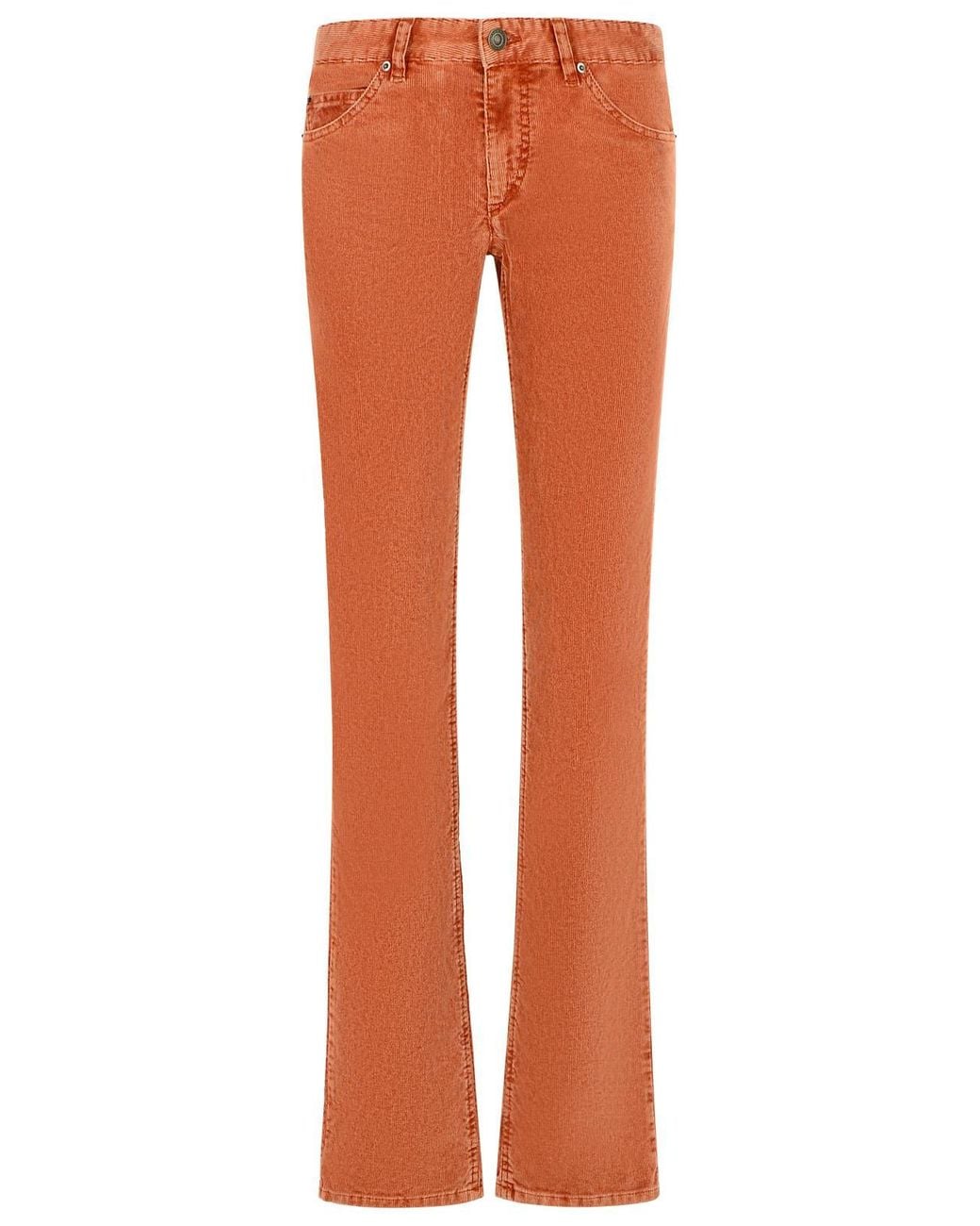 Isabel Marant Orange Rust Cotton Blend Pants