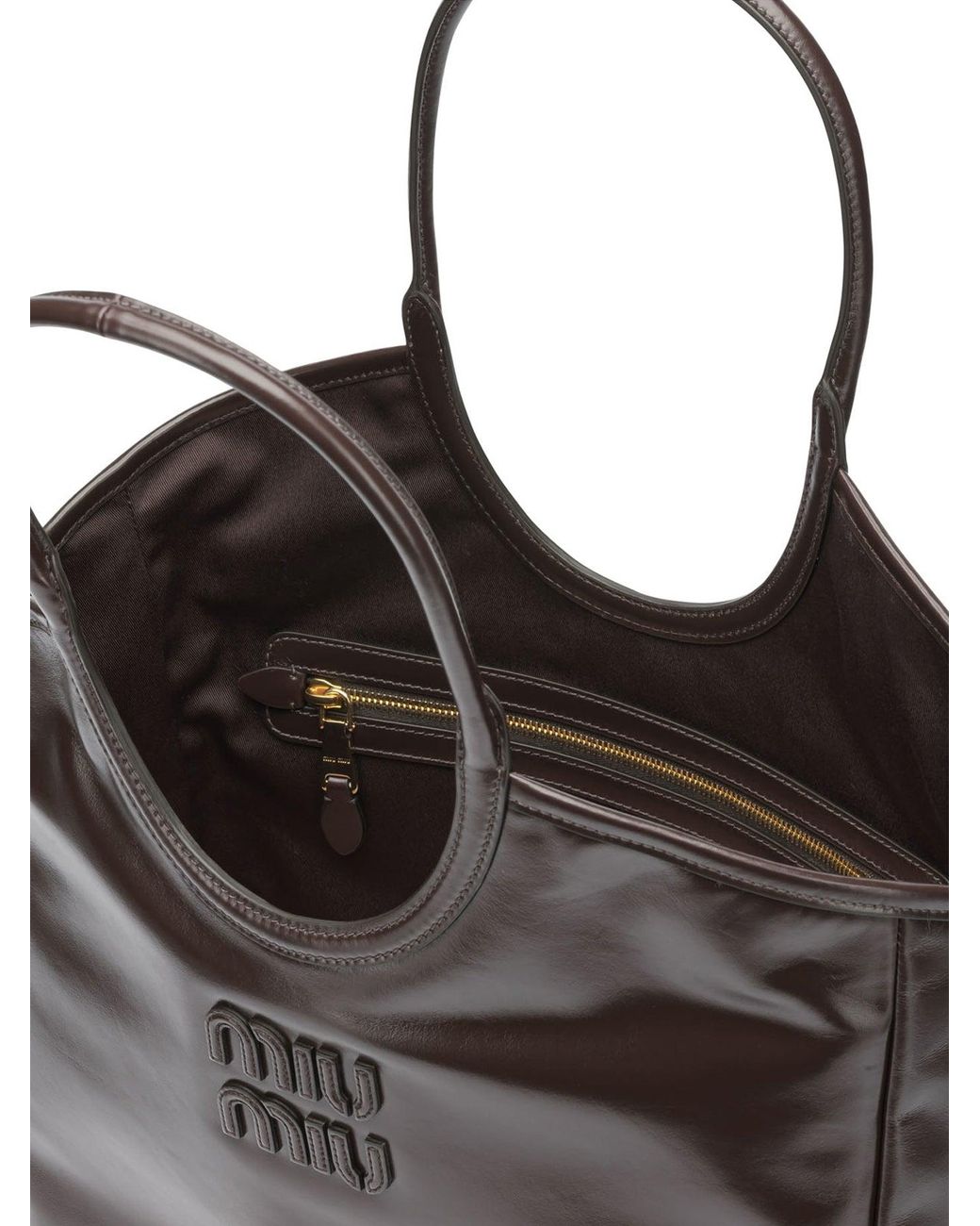 Miu Miu Brown Ivy Medium Shoulder Bag