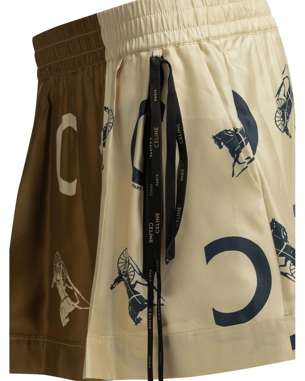 Céline Natural Silk Shorts