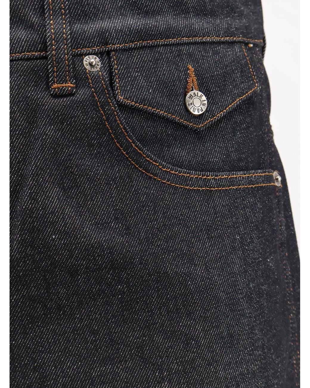 Walk In Paris Blue Baggy Raw Denim Shorts for men