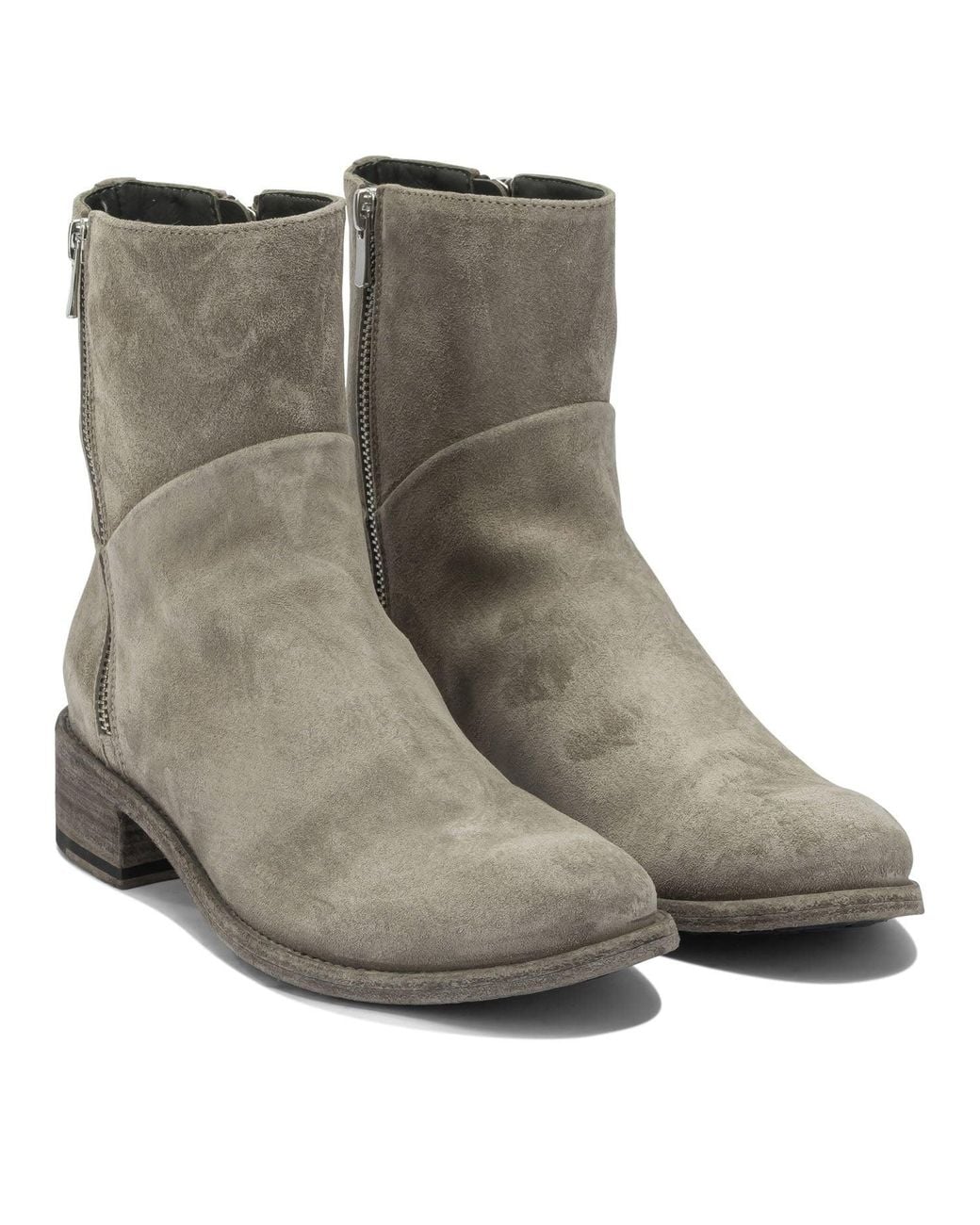 Officine Creative Brown "Lison 066" Zippered Ankle Boots