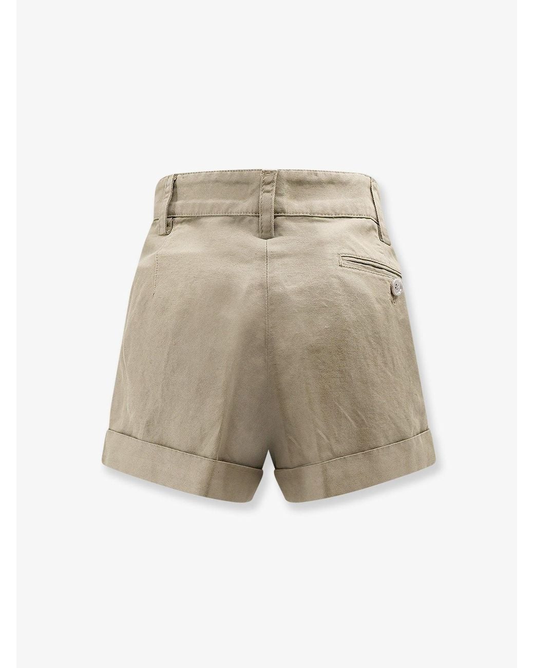Aspesi Natural Shorts Cotton-Linen