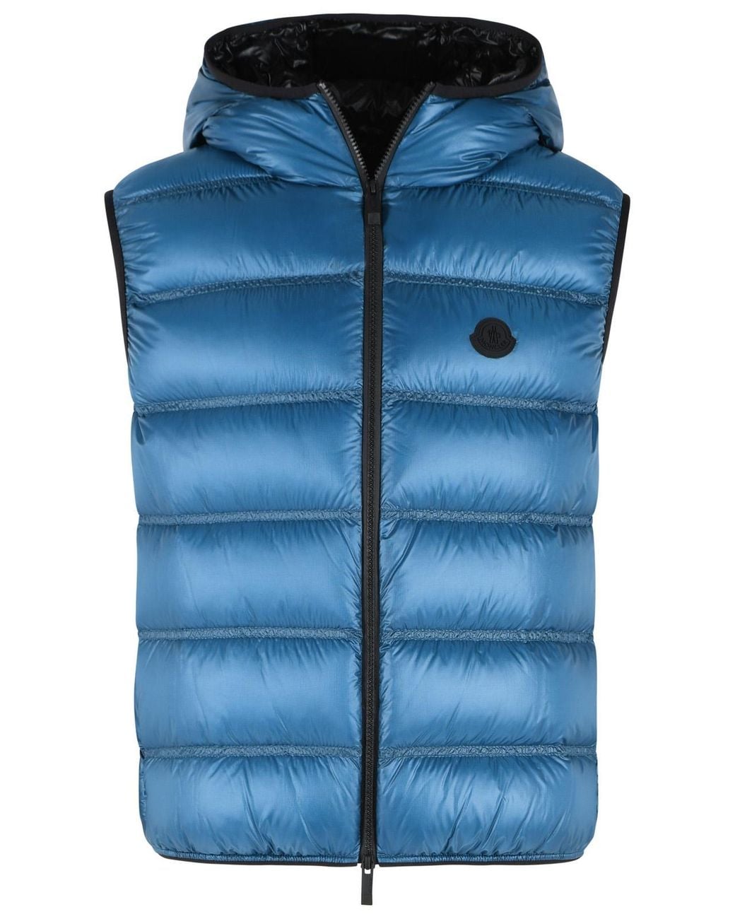 Moncler Blue Panestrel Polyamide Vest for men
