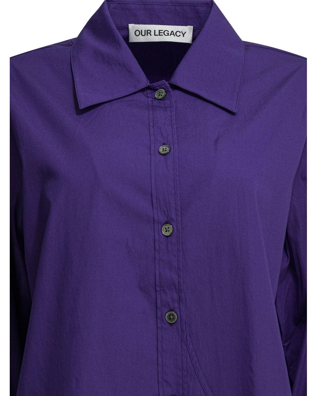 Our Legacy Purple Wave Shirts Blue