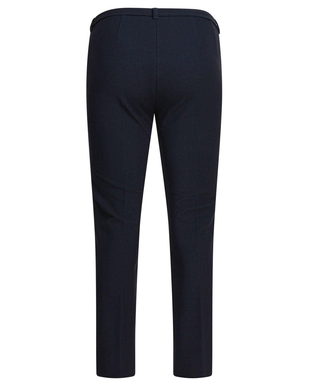 Max Mara Blue Stretch Cotton Blend Pants