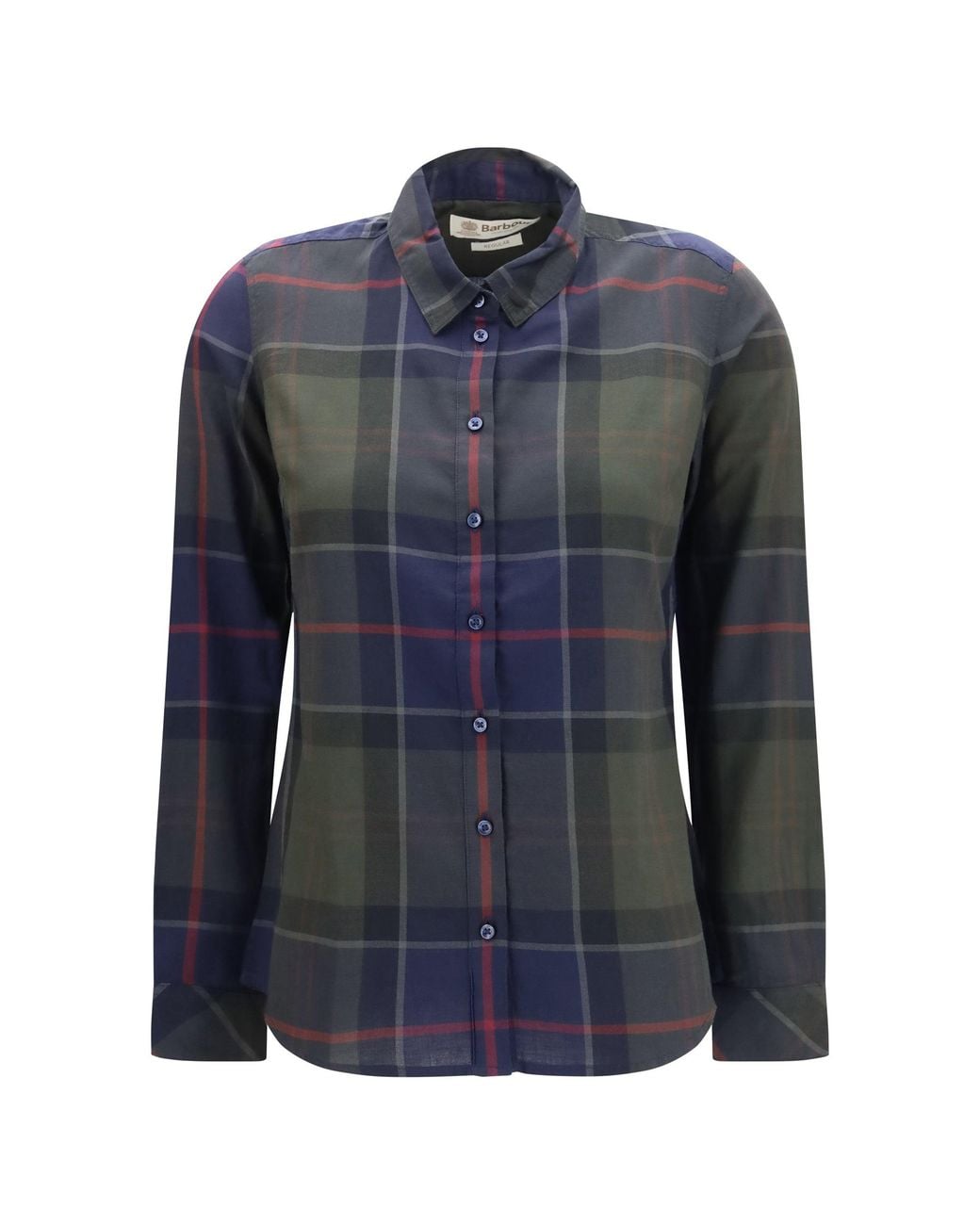 Barbour Blue Bredon Cotton Shirt Tartan
