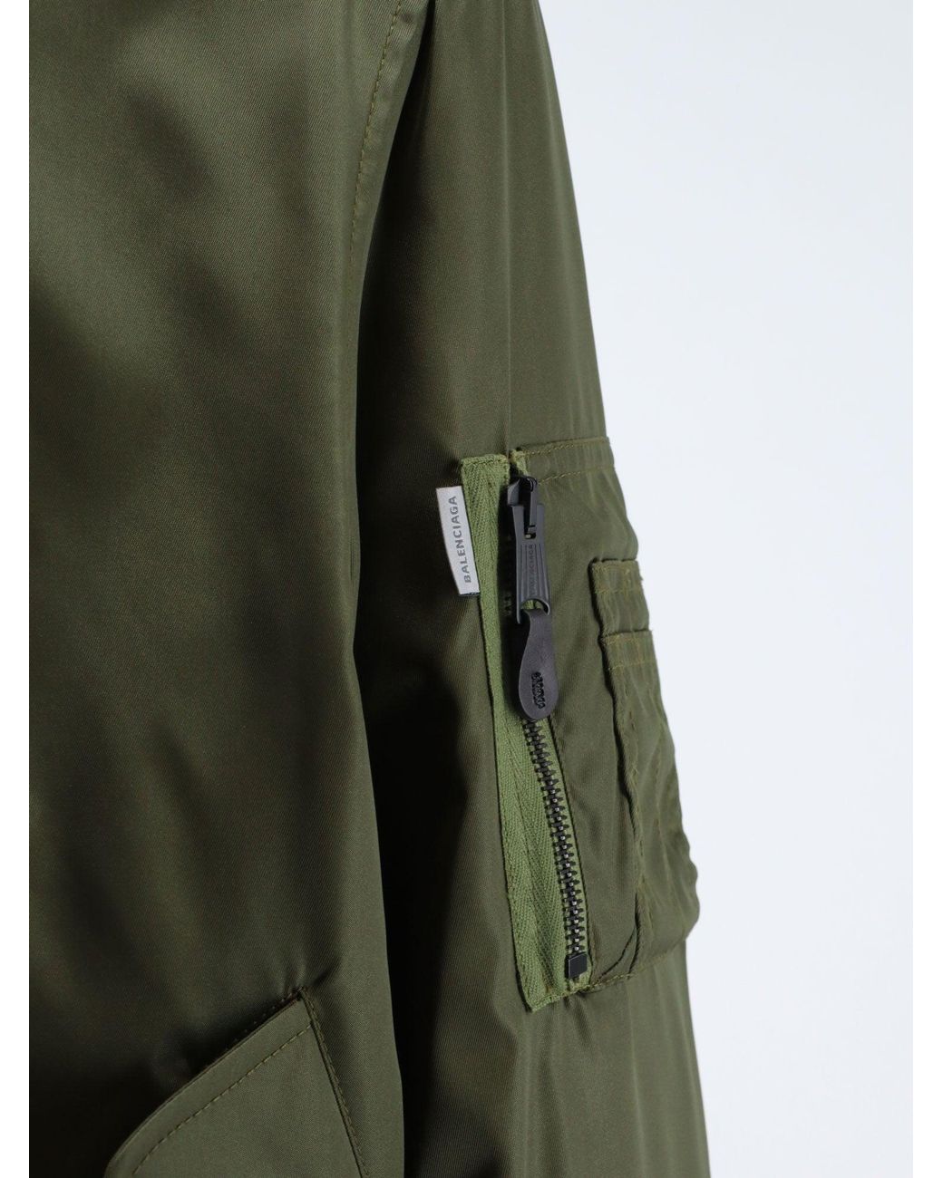 Balenciaga Green Nylon Bomber With Lining for men