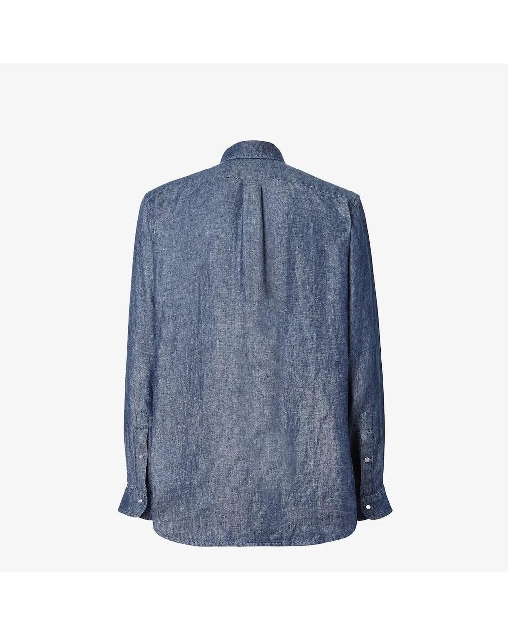 Fendi Blue Denim Shirt for men
