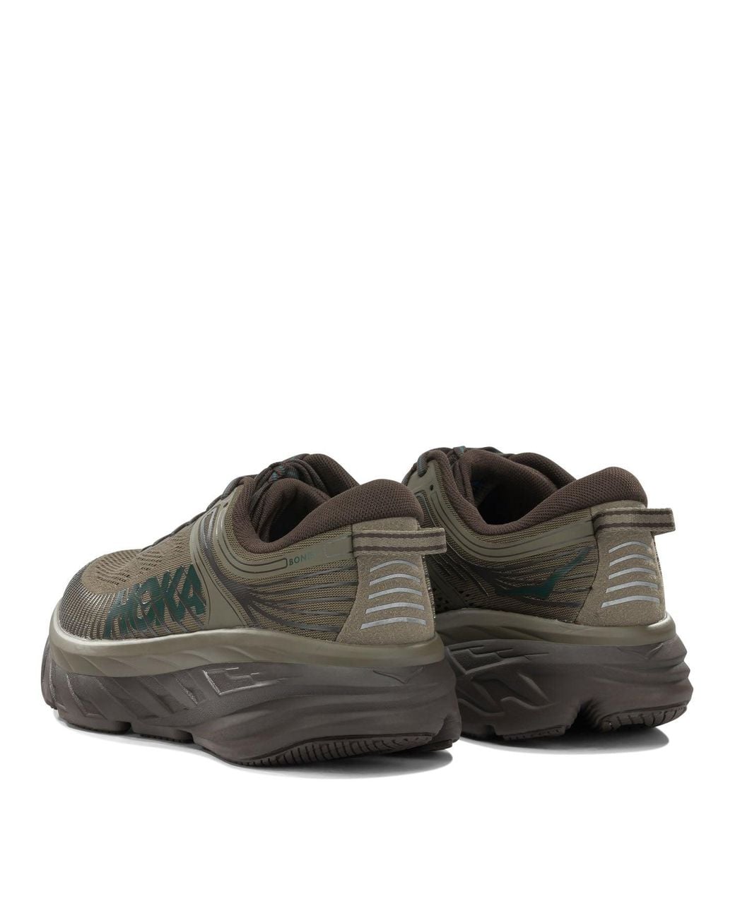 Hoka One One Brown "Bondi 7" Low-Top Sneakers