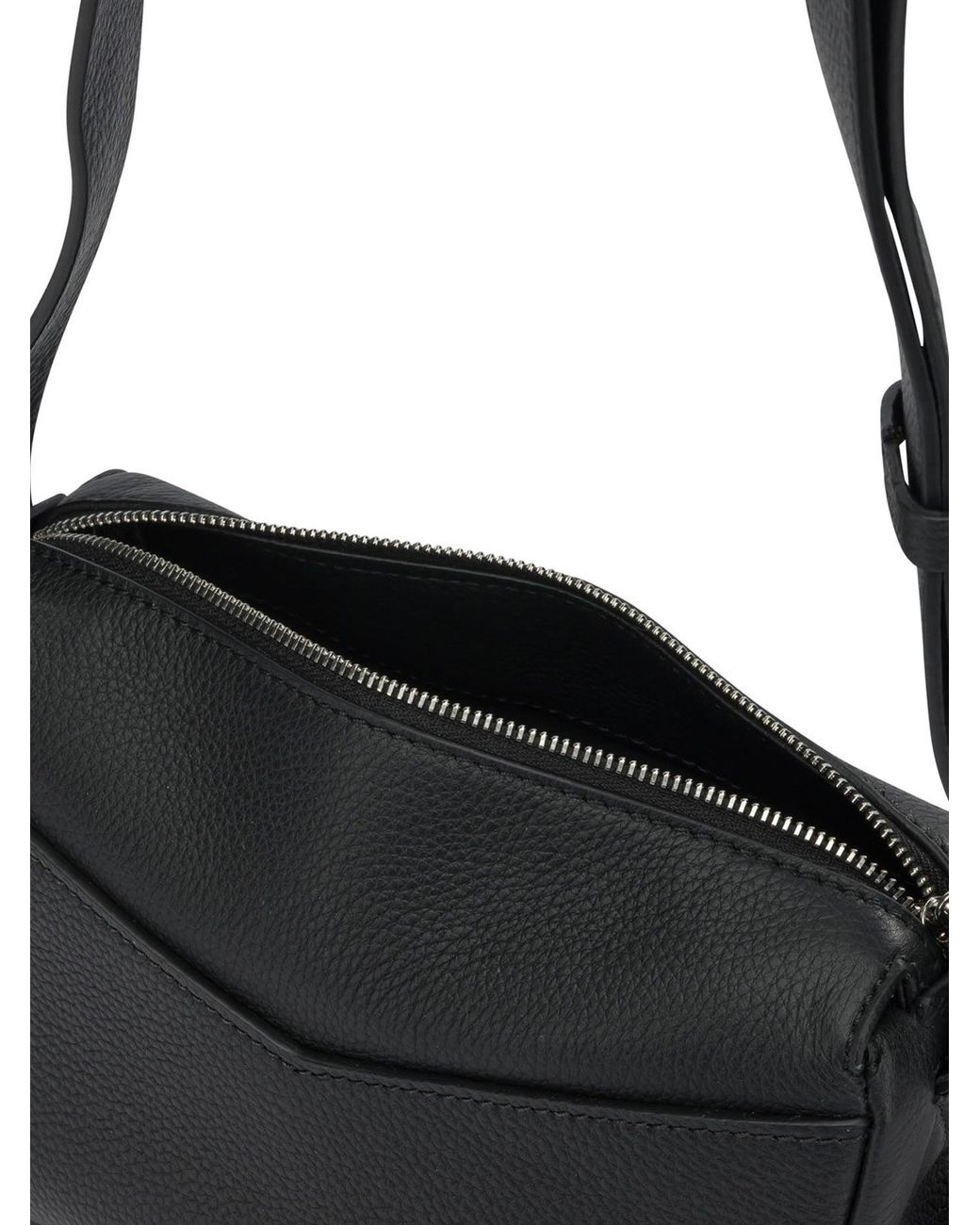Max Mara Black Small Leather Shoulder Bag
