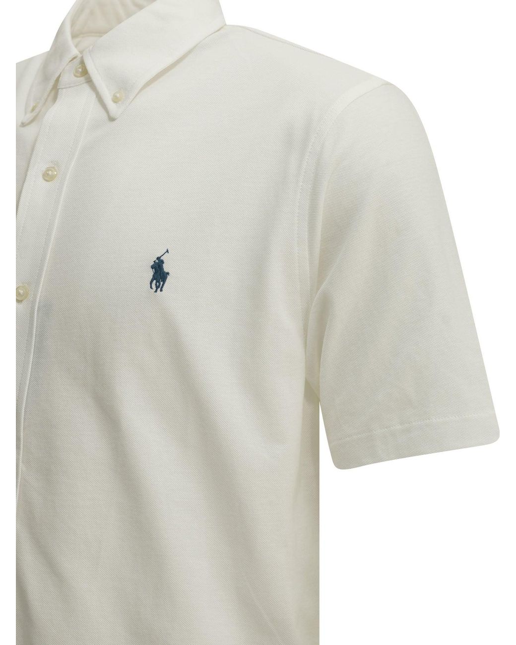 Polo Ralph Lauren White Casual Shirt With Logo for men