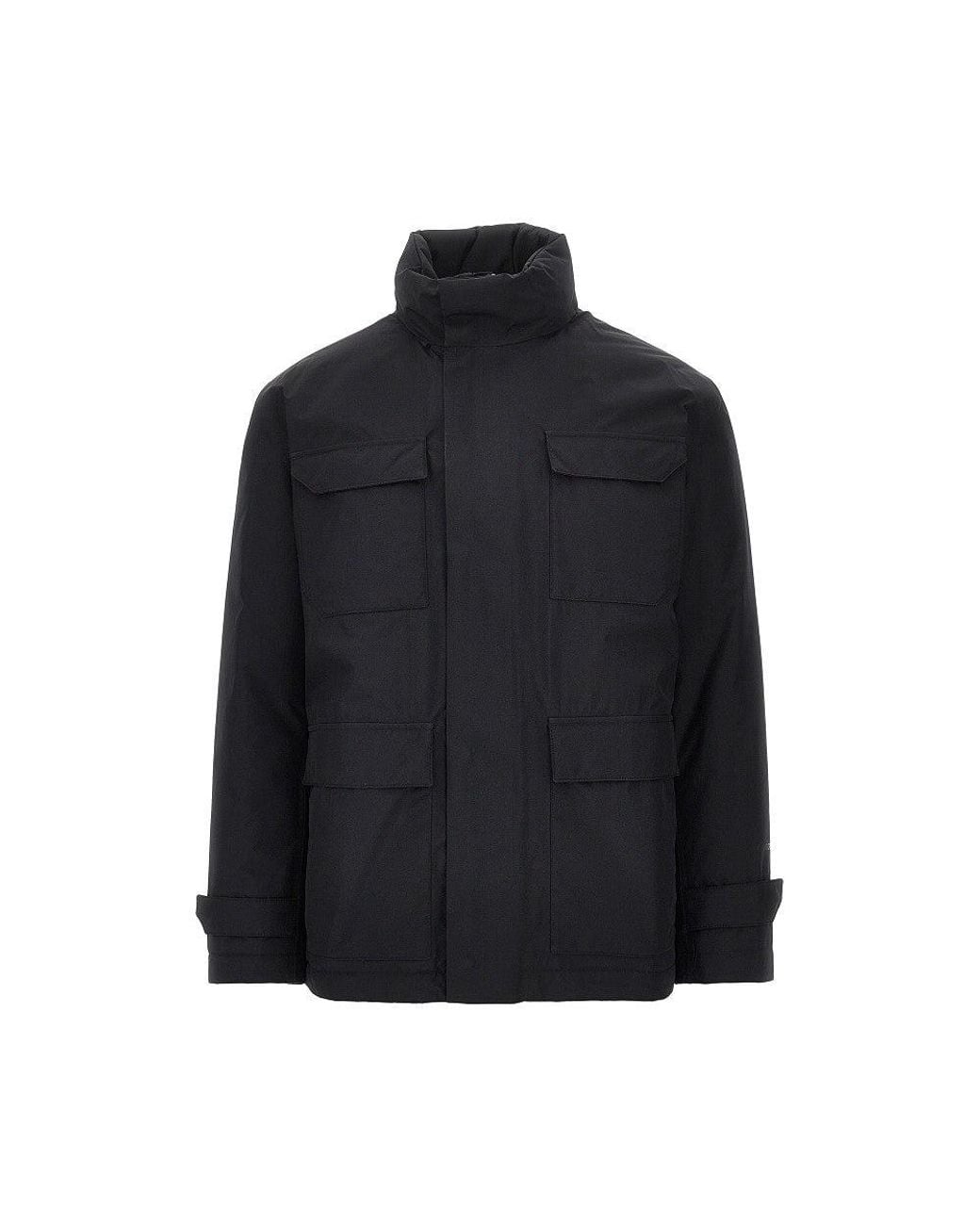 Herno Black Padded Gore-Tex Nylon Jacket for men