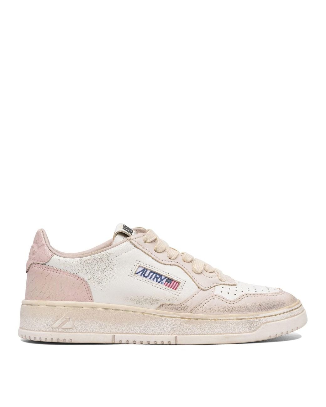 Autry White Medalist Low Super Vintage Leather Sneakers