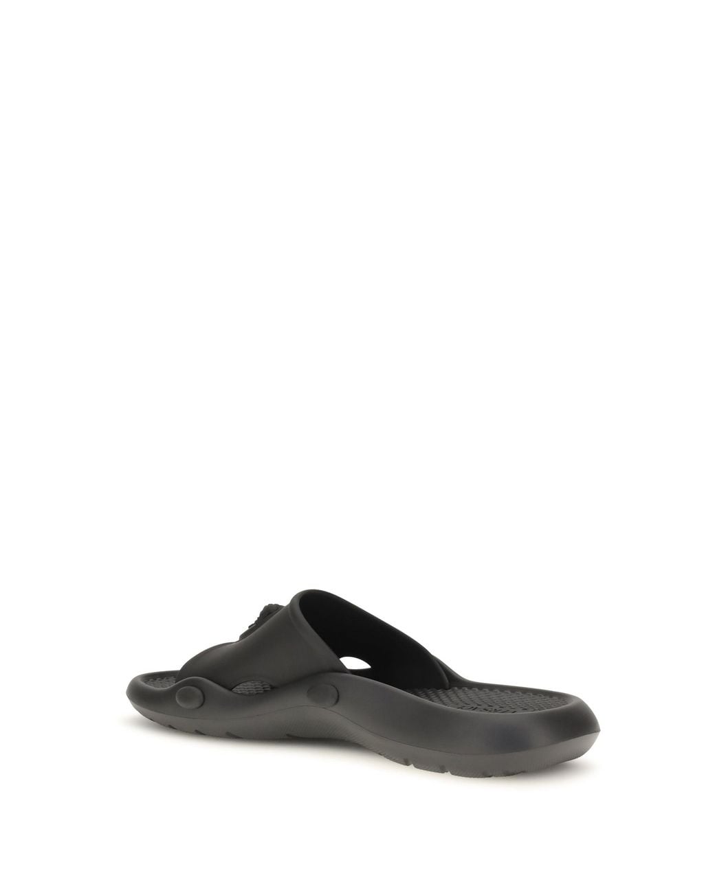 Versace White Rubber Slides Nettuno for men