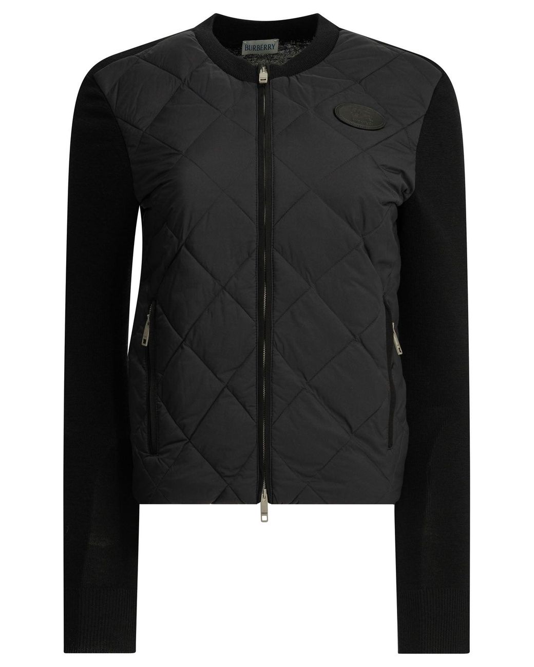 Burberry Black "Fulbrook" Quilted Jacket