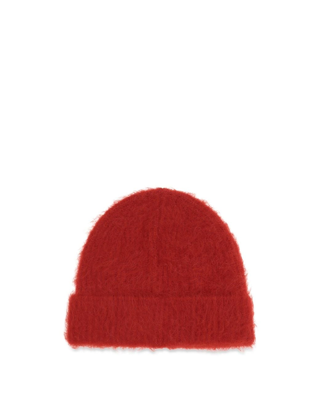 Séfr Red Fuzzy Alpaca-Blend Beanie