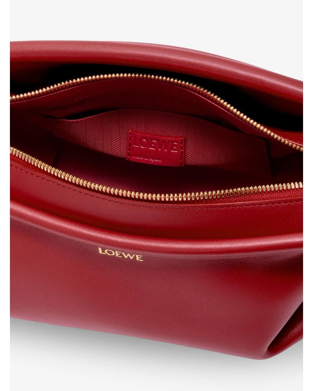 Loewe Red Whisker Small Leather Handbag