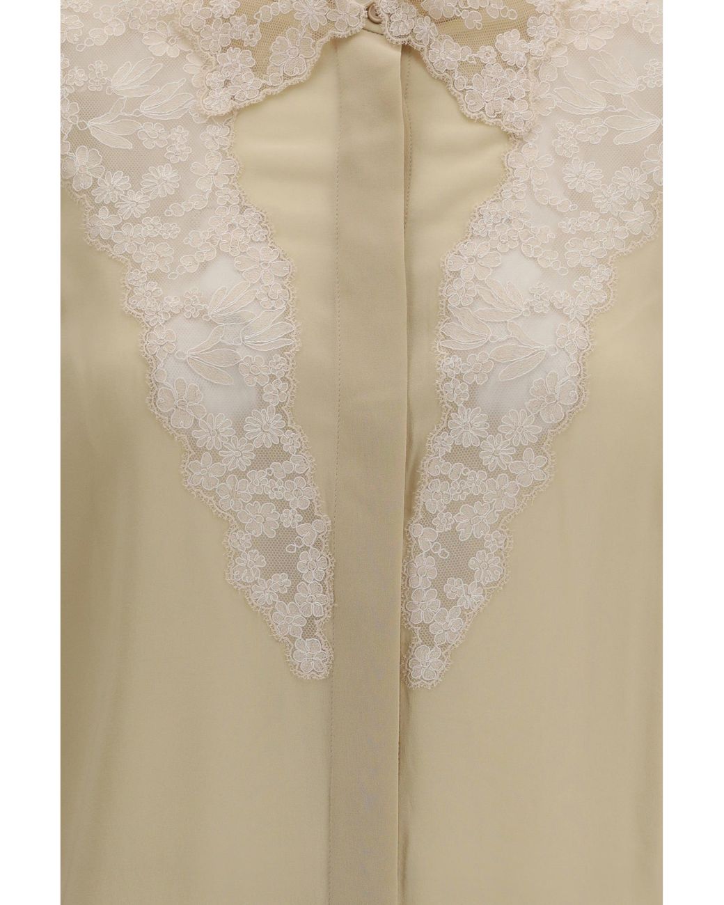 Fendi Natural Georgette Shirt