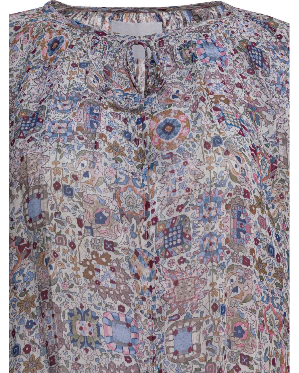 Isabel Marant Gray Floral Flared Dress