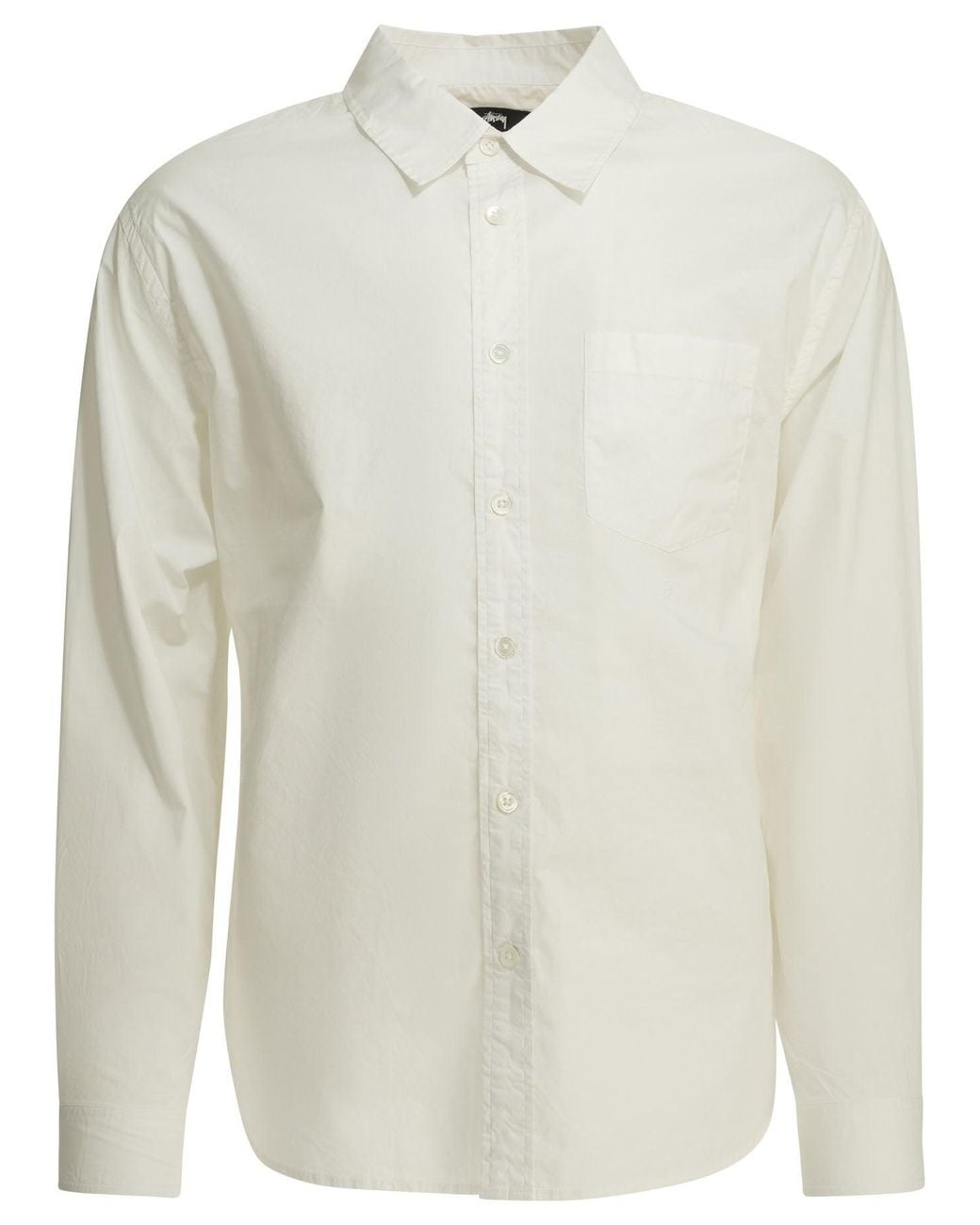 Stussy White Stussy Cotton Shirt for men