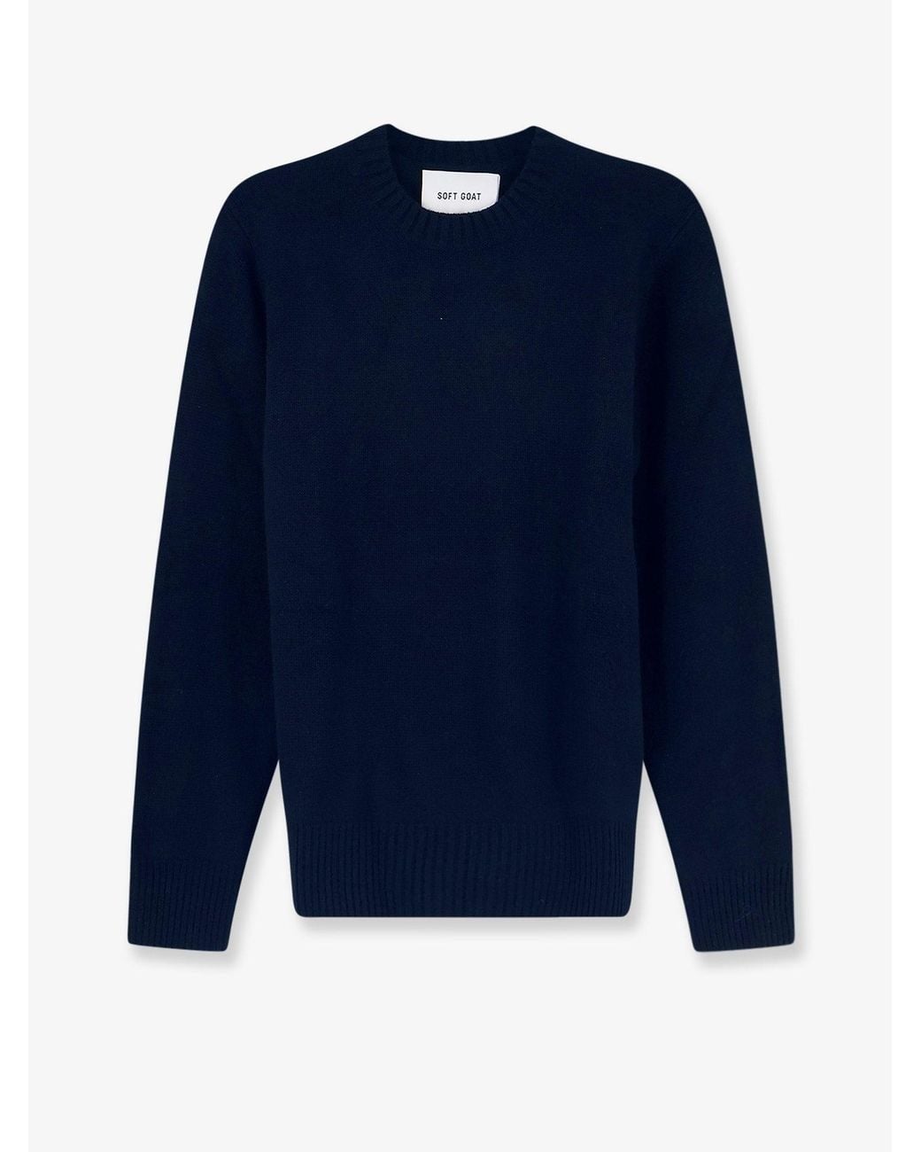 Soft Goat Blue Cashmere Sweater for men