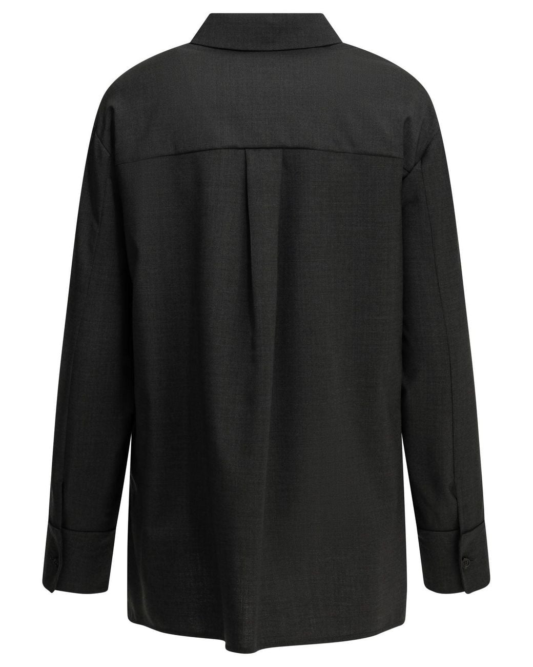 Max Mara Black Casual Shirt Made Of Virgin Wool