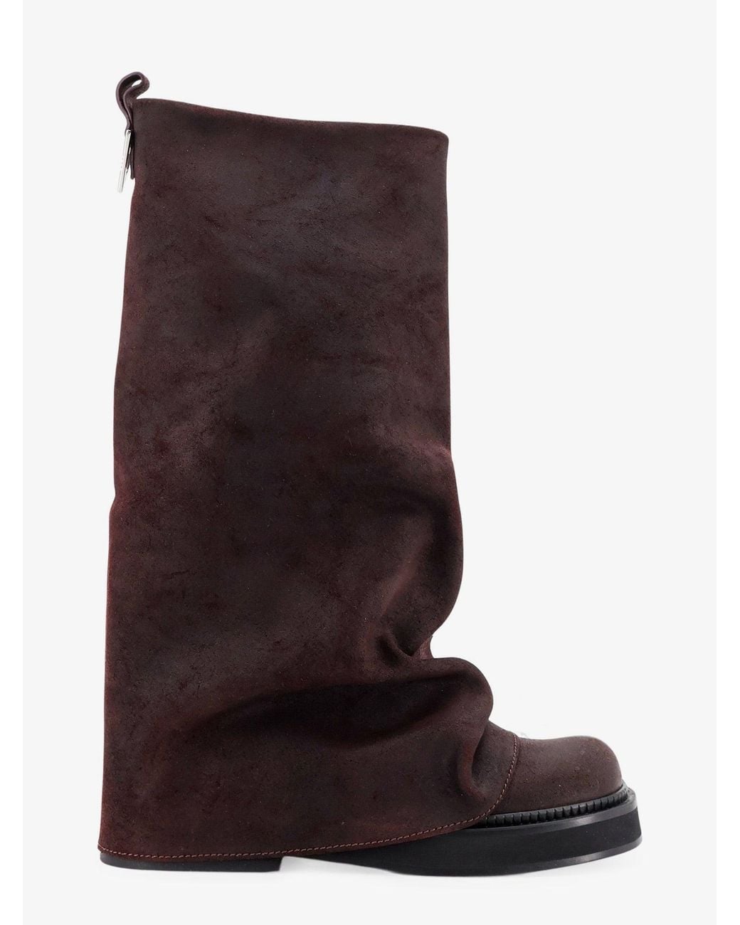 The Attico Brown Robin Suede Boots