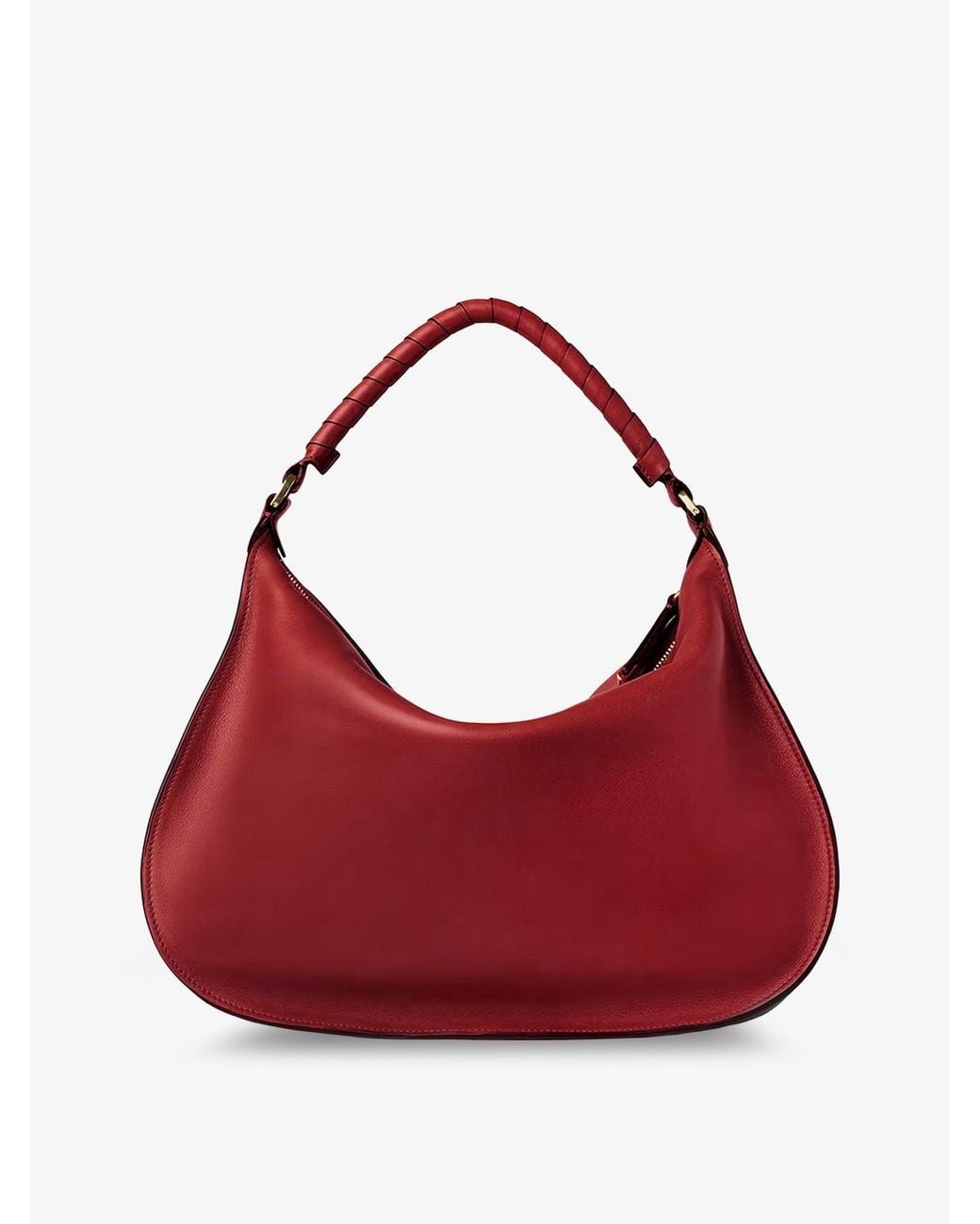Chloé Red Marcie Medium Leather Shoulder Bag