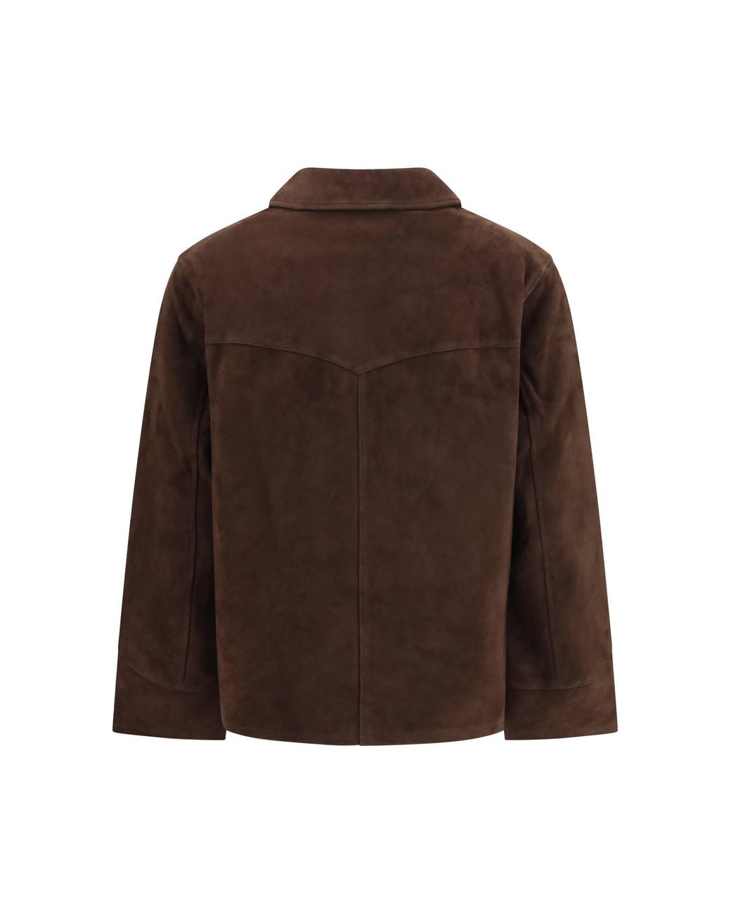 Tory Burch Brown Suede Leather Jacket Light Chocolate