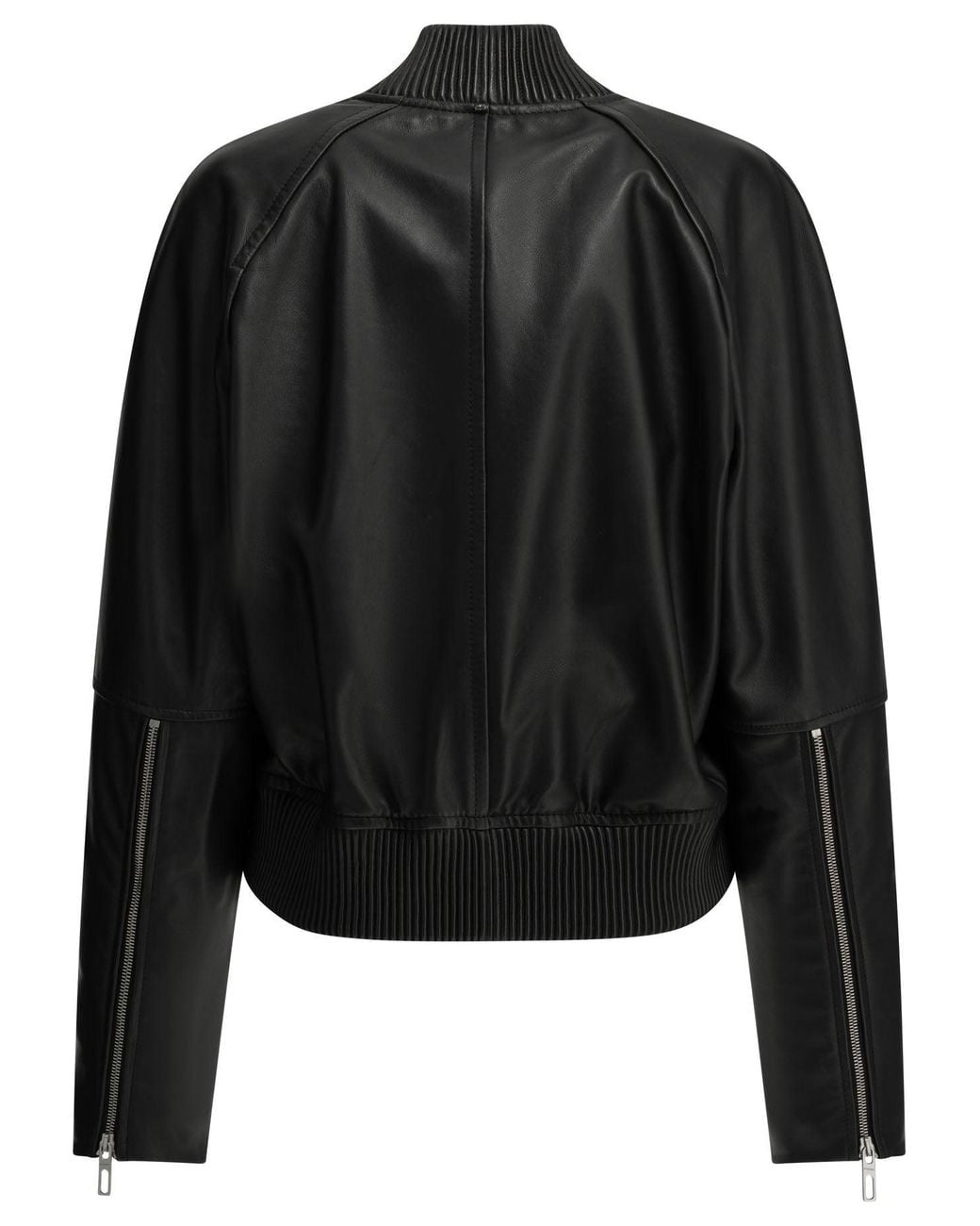 Max Mara Black Nappa Leather Jacket