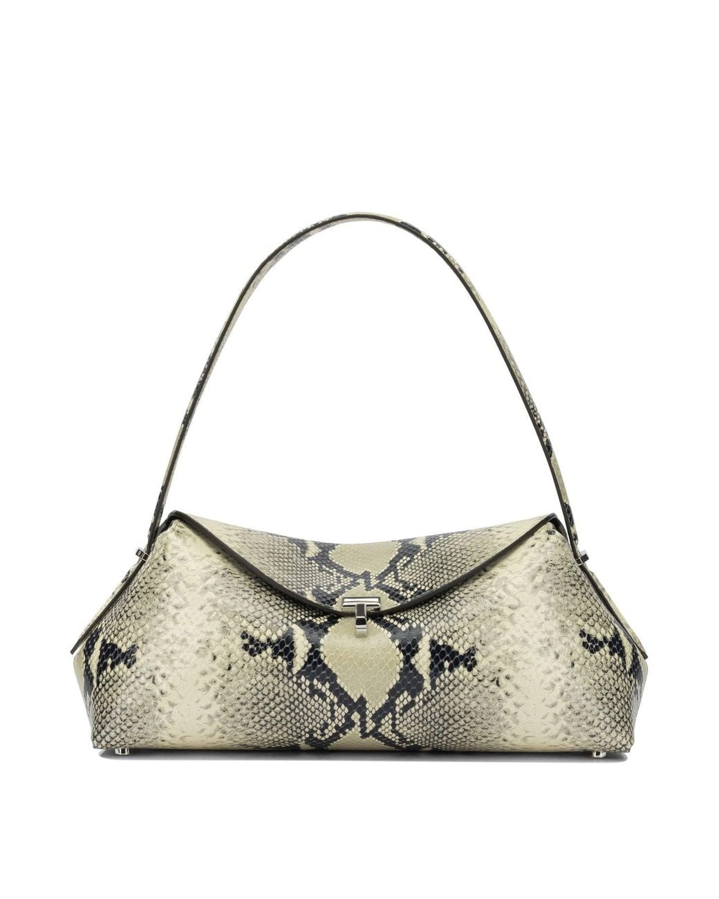 Totême Metallic "T-Lock" Medium Shoulder Bag