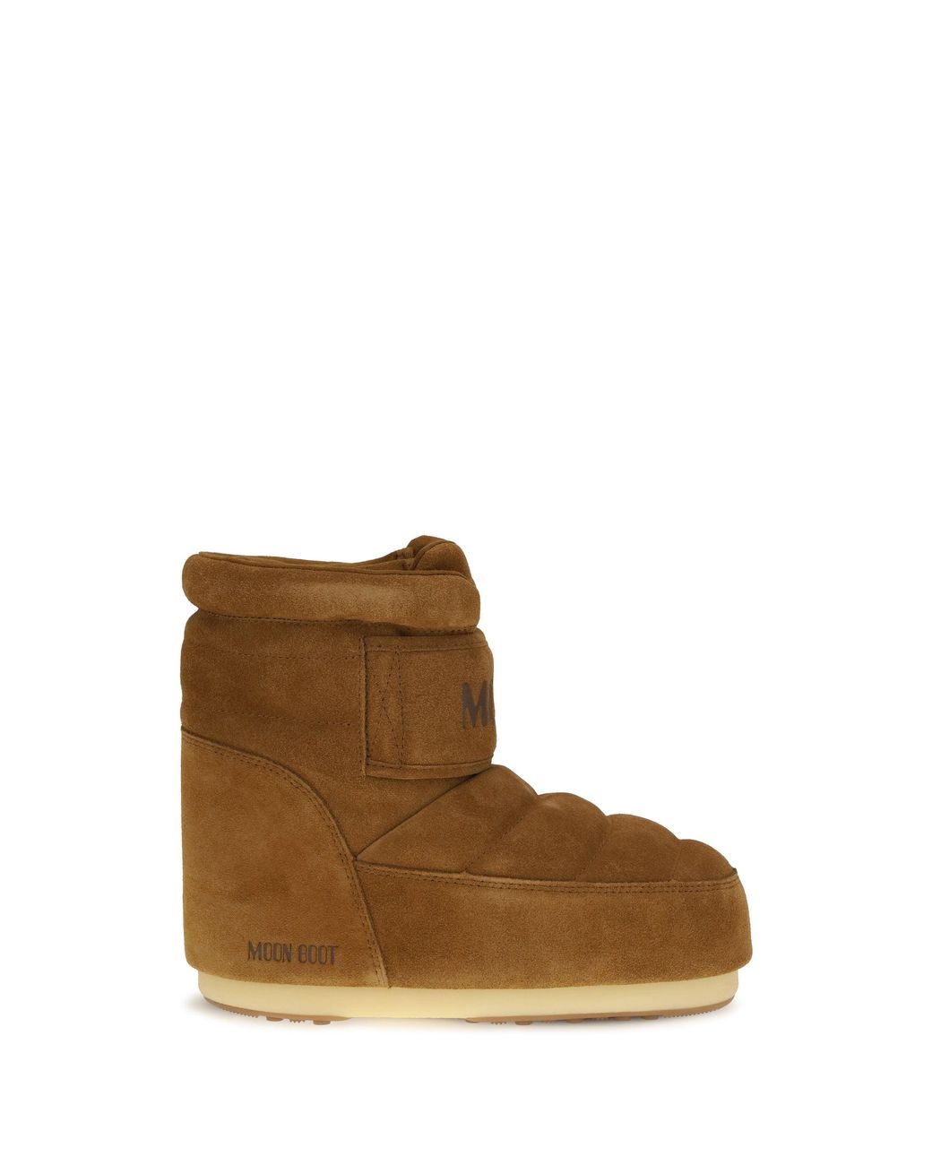 Moon Boot Brown Icon Strap Suede Boots