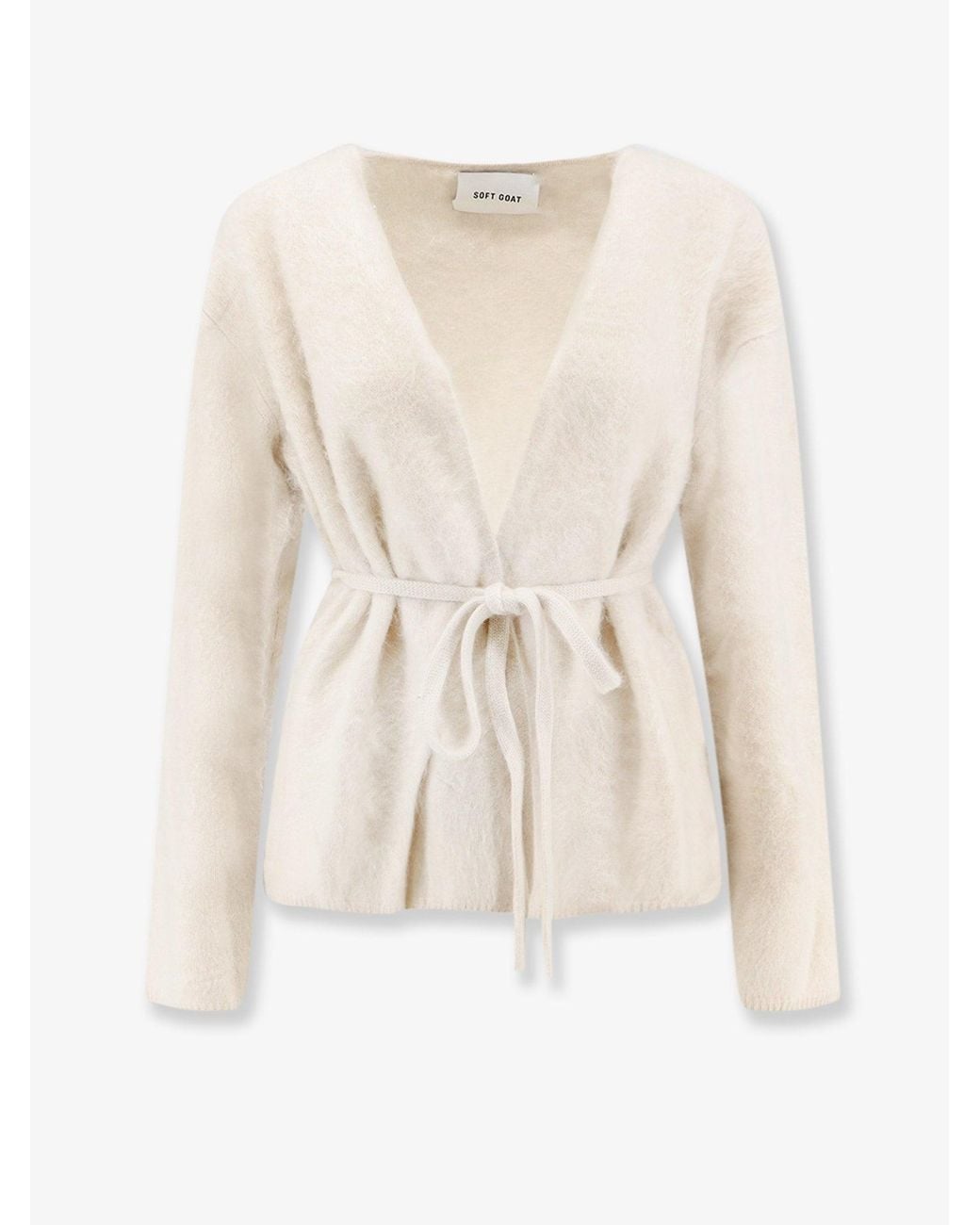 Soft Goat Natural Cashmere Cardigan