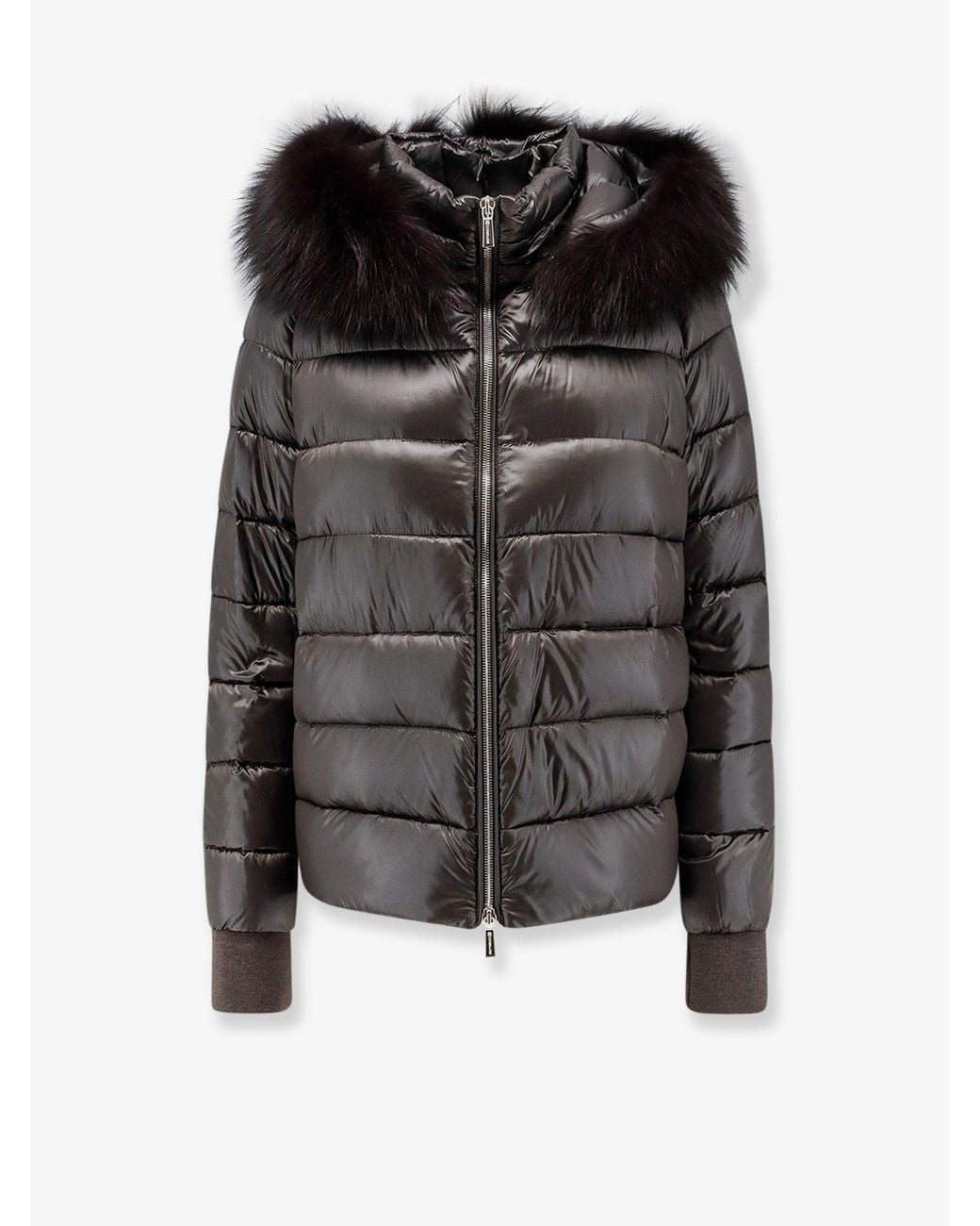 Moorer Black Pegaso A Wool Cashmere Down Jacket