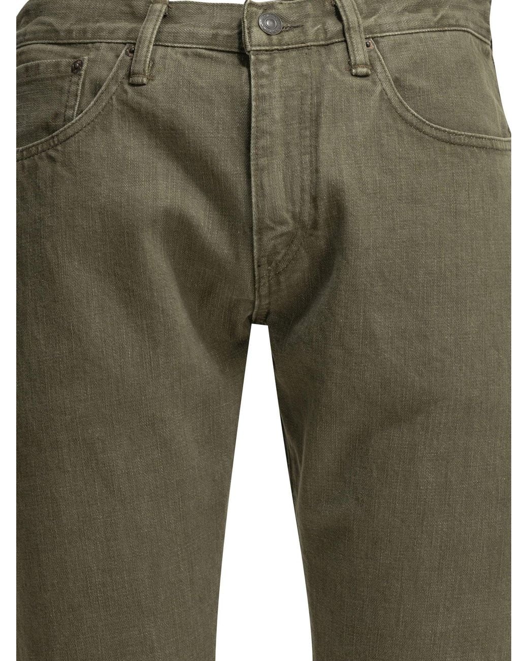 RRL Green Straight Leg Jeans