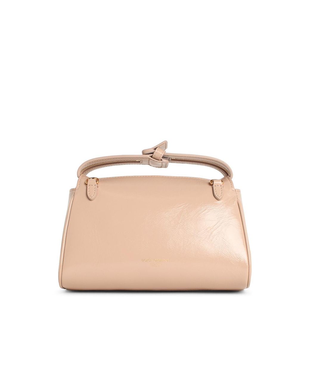 Dolce & Gabbana Natural 'Vittoria' Leather Handbag Nude